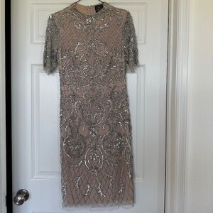 Adrianna Papell Beaded Dress RN#59782